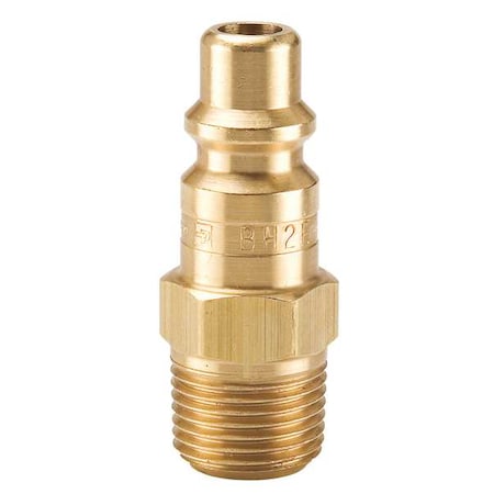 Coupler Plug, Brass, 1/2 In. Pipe, 110 cfm MPN:BH2F