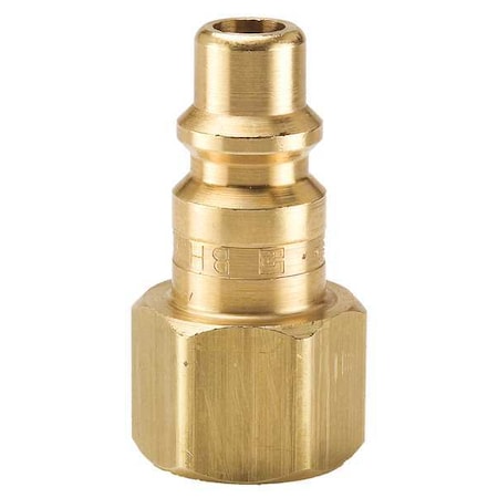 Coupler Plug, Brass, FNPT, 1/4 In. Pipe MPN:BH3C