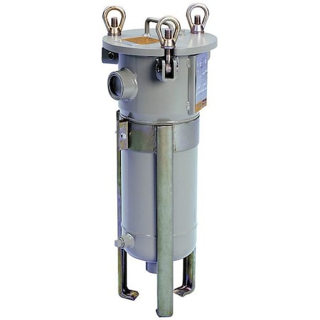 FilterHousing, 33inH, 121/4inDia, Gray MPN:FE6-1-2