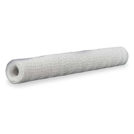 String Wound Filter Cartridge, 10 gpm, 20 Micron, 2-7/16