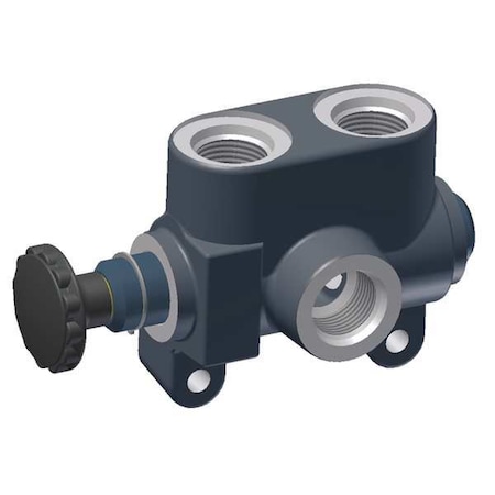 Hydraulic Selector Valve, Three-Way / Two Positions, 30 gpm, 2, 000 psi, 4 in Overall Ht MPN:S-75