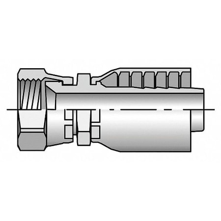 Fitting, Crimp, Female JIC, Hose 2 in. MPN:10671-32-32