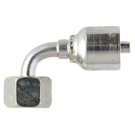 Crimp Fitting, 90 deg., 3/8