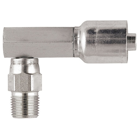 Crimp Fitting, 90 deg., 1/2