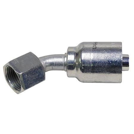 Crimp Fitting, 45 deg., 1/2