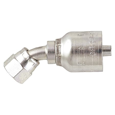Crimp Fitting, 45 deg., 1/2