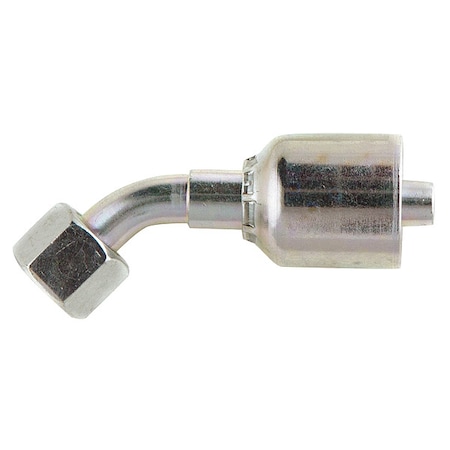 Crimp Fitting, 45 deg., 1/4