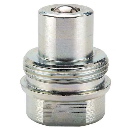 Hydraulic Quick Connect Hose Coupling, Steel Body, Ball Lock, 1/4