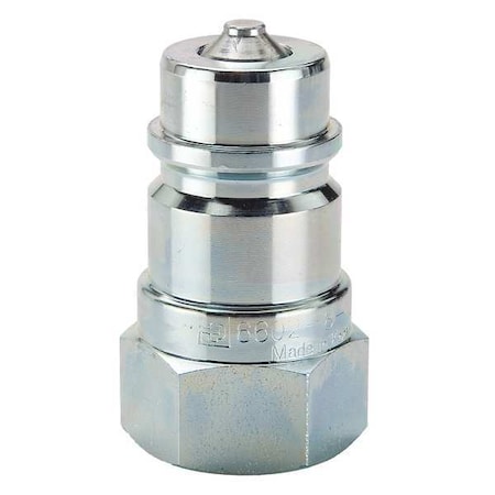 Hydraulic Quick Connect Hose Coupling, Steel Body, Sleeve Lock, 1/4