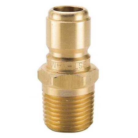 Hydraulic Quick Connect Hose Coupling, Brass Body, Sleeve Lock, 1/8