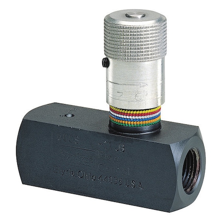Flow Control Valve, 8 gpm Max. Flow, 5, 000 psi Max. Pressure, Steel MPN:F600S