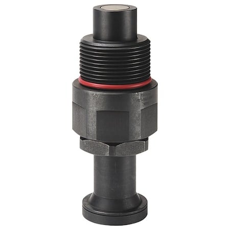 Hydraulic Quick Connect Hose Coupling, Steel Body, Thread-to-Connect Lock, 9/16