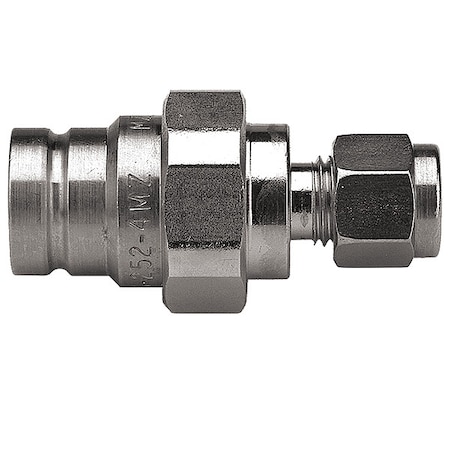 Hydraulic Quick Connect Hose Coupling, 316 Stainless Steel Body, Push-to-Connect Lock, FS Series MPN:FS-252-4MZ