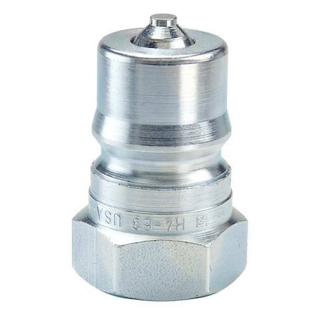 Hydraulic Quick Connect Hose Coupling, Steel Body, Ball Lock, 3/4