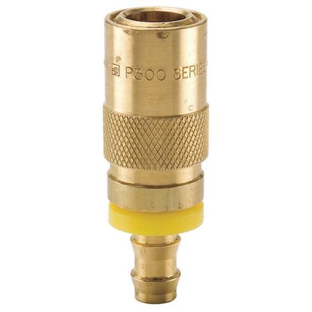Hydraulic Quick Connect Hose Coupling, Brass Body, Sleeve Lock, Moldmate Series MPN:PC204-BP
