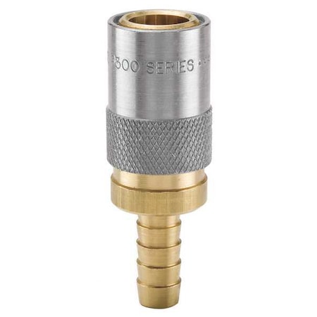 Hydraulic Quick Connect Hose Coupling, Brass Body, Sleeve Lock, Moldmate Series MPN:PC204AV