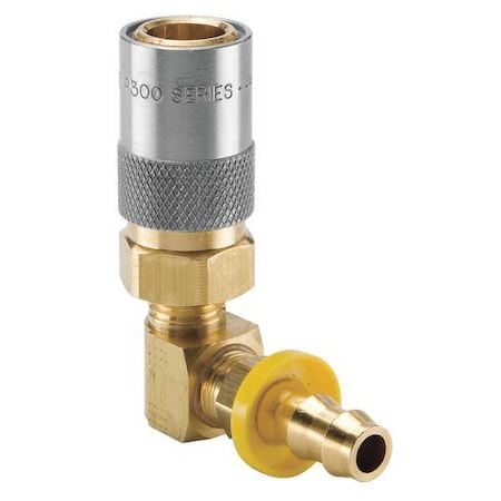 Hydraulic Quick Connect Hose Coupling, Brass Body, Sleeve Lock, Moldmate Series MPN:PC216AV-BP