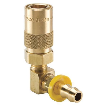 Hydraulic Quick Connect Hose Coupling, Brass Body, Sleeve Lock, Moldmate Series MPN:PC316-BP
