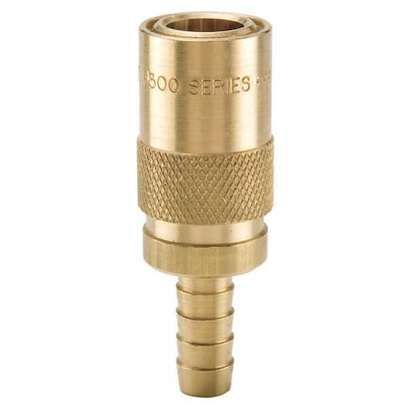 Hydraulic Quick Connect Hose Coupling, Brass Body, Sleeve Lock, Moldmate Series MPN:PC506
