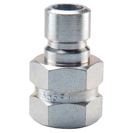 Hydraulic Quick Connect Hose Coupling, Steel Body, Sleeve Lock, 1/8