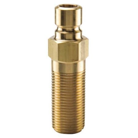 Hydraulic Quick Connect Hose Coupling, Brass Body, Sleeve Lock, 1/4