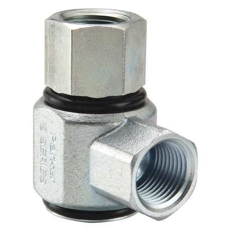 Hydraulic Swivel Fitting, 90 deg. Elbow MPN:S2202-6-6