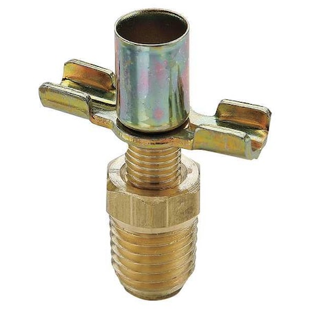 Brass Drain Cock Ball Valve Inline MPN:DC606-4