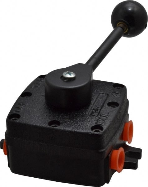 Manually Operated Valve: 4-Way & 3 Position, Hand Throttle-Manual Return Actuated MPN:PL37