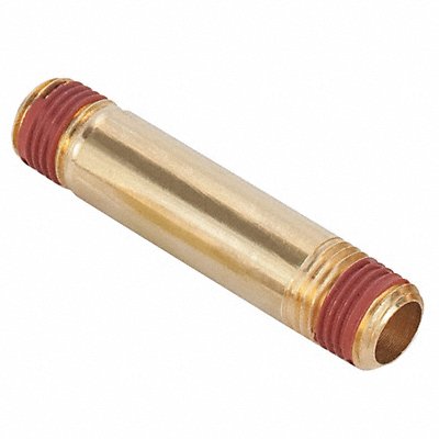 Long Pipe Nipple 1/8 In 1-1/2 In L Brass MPN:VS215PNL-2-15