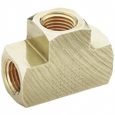 Extruded Tee Brass 3/8 in Pipe Size FNPT MPN:L2203P-6