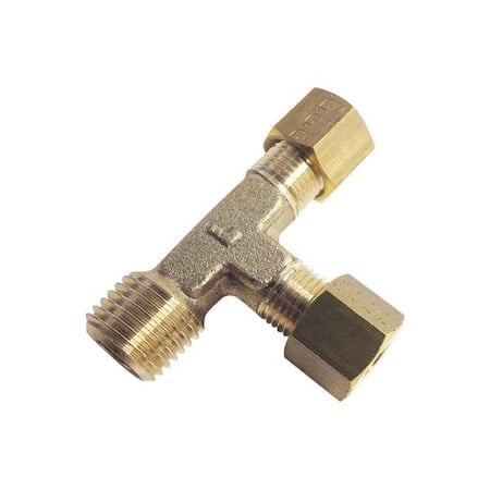 Tee, Brass, BSPT 1/4