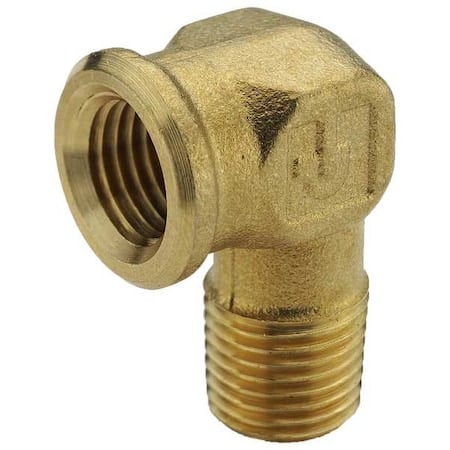 90 Degrees Street Elbow Brass 90 Degrees Street Elbow, 3/8 in Female NPT X 1/2 in Male NPT MPN:1202P-6-8