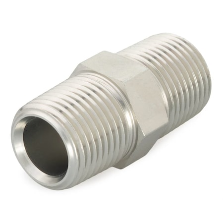 Pipe Nipple Brass Pipe Nipple, 1/4 in Male NPTF X 1/4 in Male NPTF MPN:1/4 FF-B