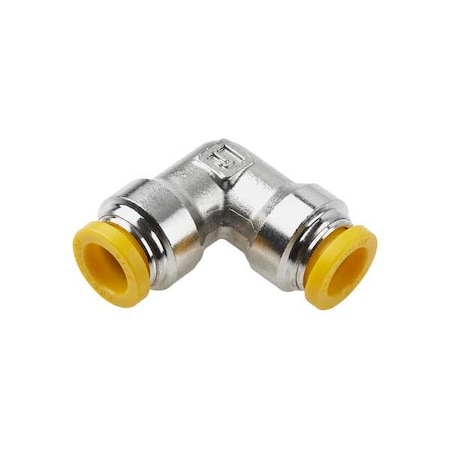 Metric Metal Push-to-Connect Fitting, Brass, Silver MPN:165PLP-10M