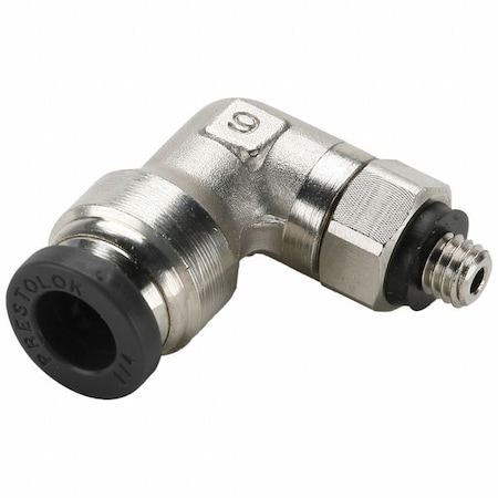 Push-to-Connect Swivel Elbow, Brass, Silver MPN:169PLP-2-0