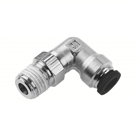 Push-to-Connect Swivel Elbow, Brass, Silver MPN:169PLP-5/32-0