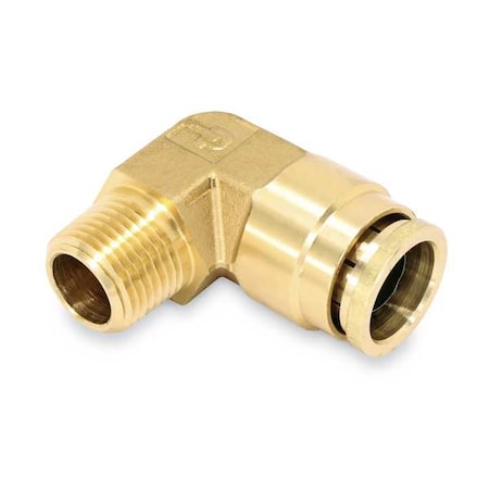 Brass DOT Push-to-Connect Fitting, Brass, Silver MPN:169PTCNS-10-6