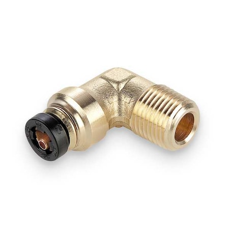 Brass DOT Push-to-Connect Fitting, Brass, Silver MPN:169PTCNS-5/32-2