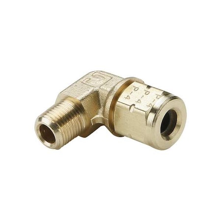 Elbow, Brass, Comp. 1/2 in, Comp. 3/8 in MPN:169VL-8-6