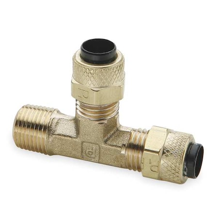 Tee, Brass, Comp1/4
