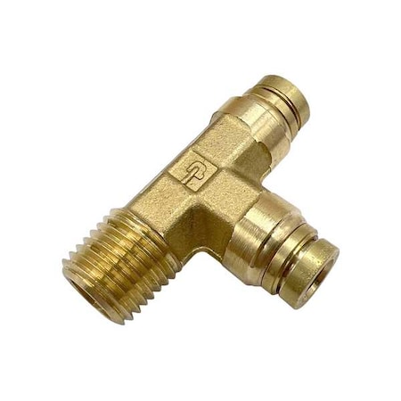 Brass DOT Push-to-Connect Fitting, Brass, Gold MPN:171PTCNS-6-8