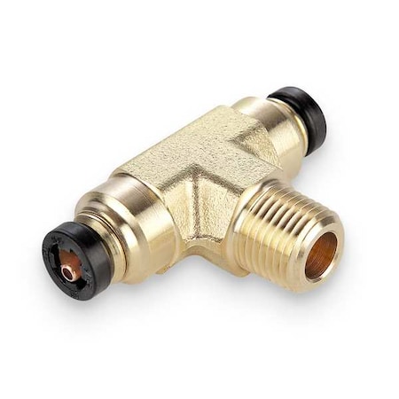 Brass DOT Push-to-Connect Fitting, Brass, Silver MPN:172PTCNS-3-2
