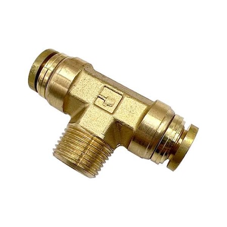 Brass DOT Push-to-Connect Fitting, Brass, Gold MPN:172PTCNS-6-6