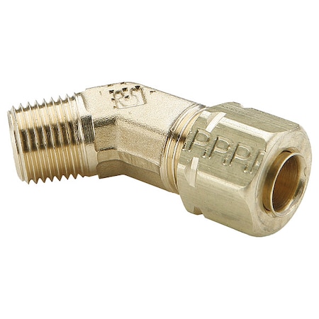 Elbow, Brass, Comp. 1/4 in, Comp. 6 mm MPN:179CA-4-2