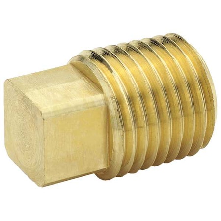 Square Head Plug Brass Square Head Plug, 3/8 in Male NPT X MPN:211P-6