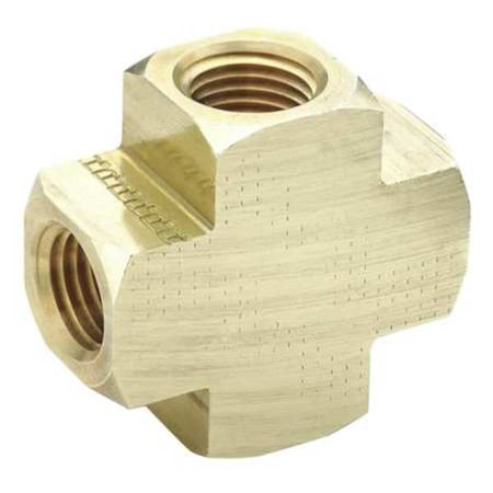 Cross Brass Dryseal Pipe Fitting, 1/2 in Female NPT X 1/2 in Female NPT MPN:2205P-8