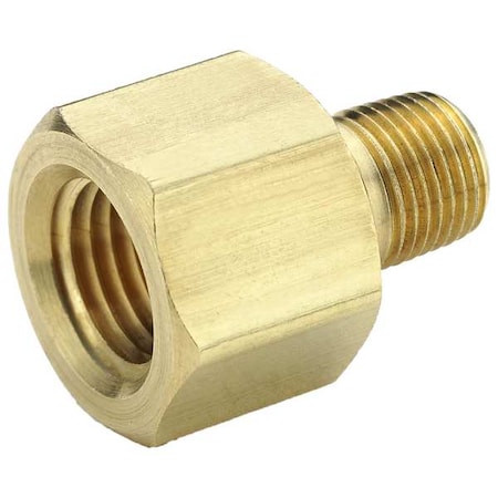 Reducing Adapter Brass Unequal Adapter Female x Male, 1/4 in Female NPT X 1/8 in Male NPT MPN:222P-4-2