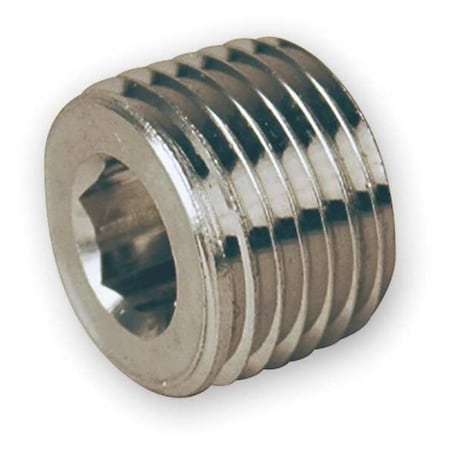 Plug, Carbon Steel, Threaded 1/4 in MPN:4 PHH-S