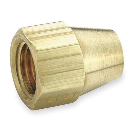 Flared Fitting Nut, Brass, 1/2 in, PK10 MPN:41FS-8