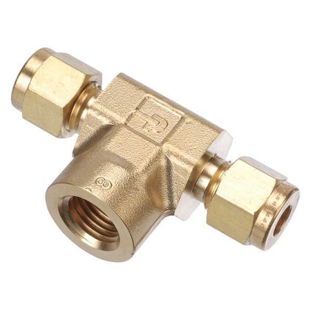 Tee, Brass, Comp1/4